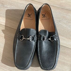 Oxford Black Textured Men's Loafers